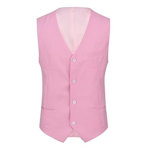 Cloudstyle Mens 3 - Piece Suit Notched Lapel One Button Slim Fit Formal Jacket Vest Pants Set - Xpressa