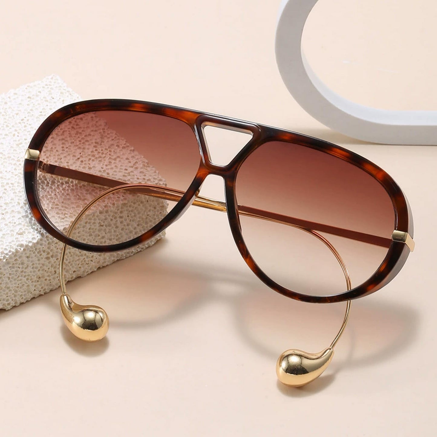 COTIA 2025 Fashion Pilot Sunglasses for Woman Men Retro Square Double Bridge Sun Glasses Vintage Shield Shades - Xpressa