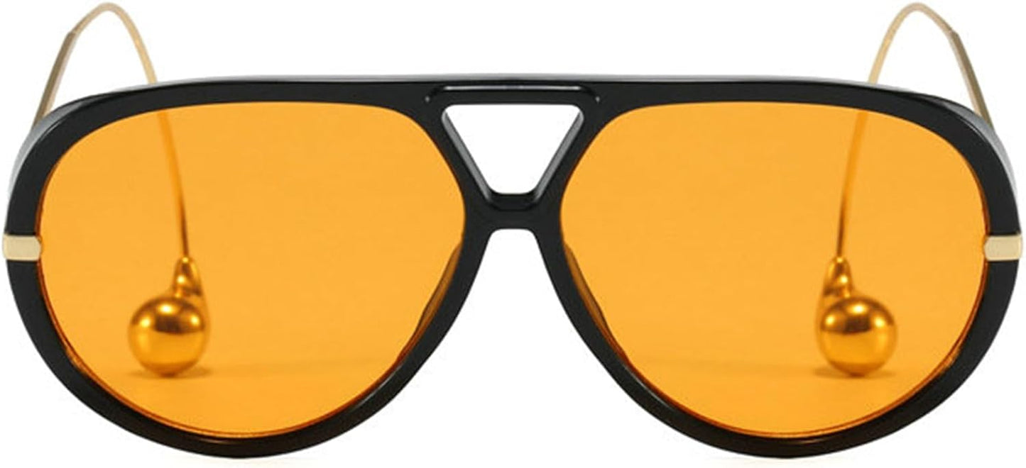 COTIA 2025 Fashion Pilot Sunglasses for Woman Men Retro Square Double Bridge Sun Glasses Vintage Shield Shades - Xpressa