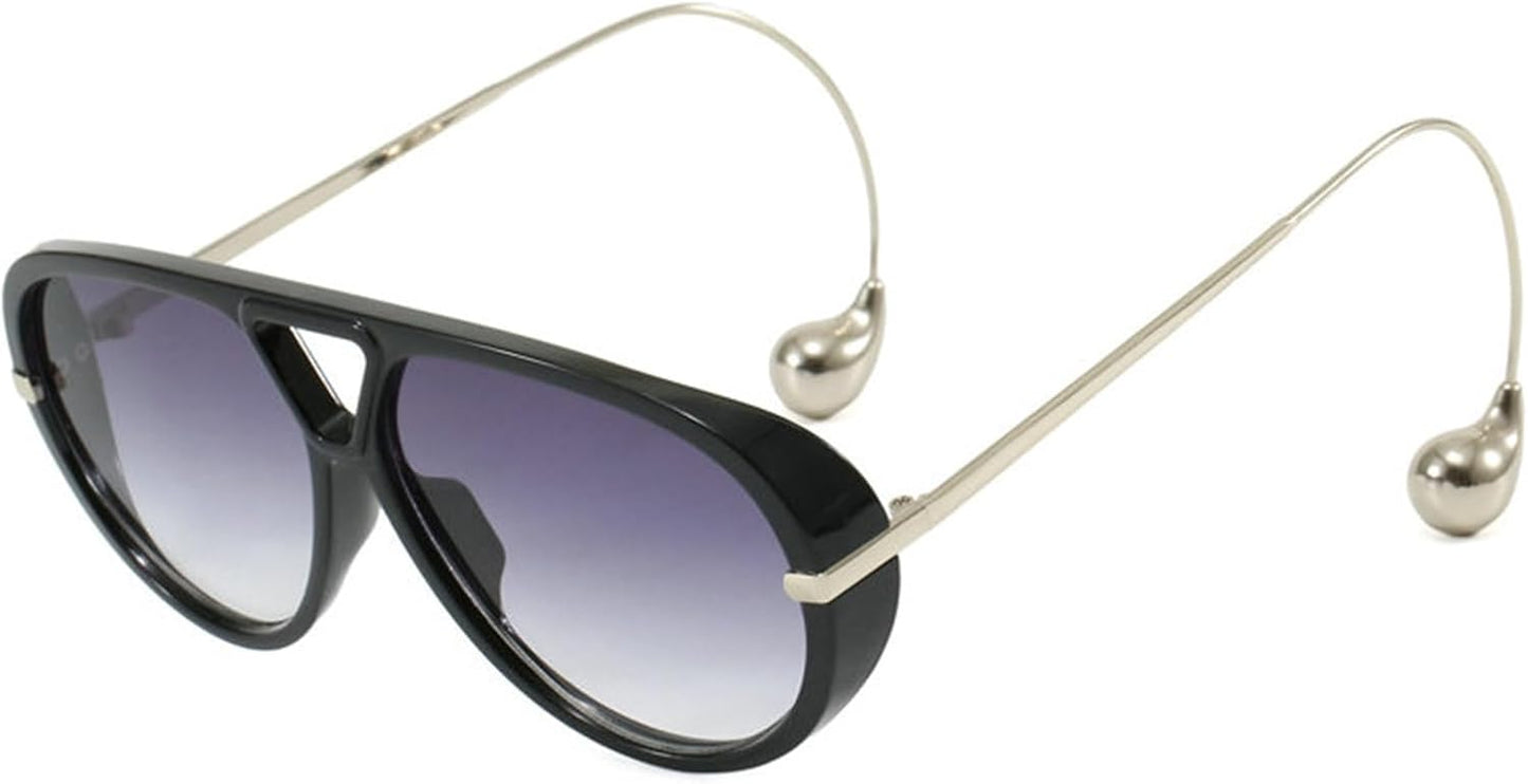 COTIA 2025 Fashion Pilot Sunglasses for Woman Men Retro Square Double Bridge Sun Glasses Vintage Shield Shades - Xpressa