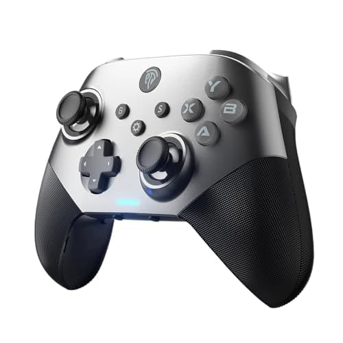 EasySMX Wireless PC Controller with Hall Triggers, Hall Joysticks, Bluetooth Controller for PC, Switch and Steam, Android TV, Android Mobile and iPhone/iPad - Include a White Swappable Faceplate - Xpressa