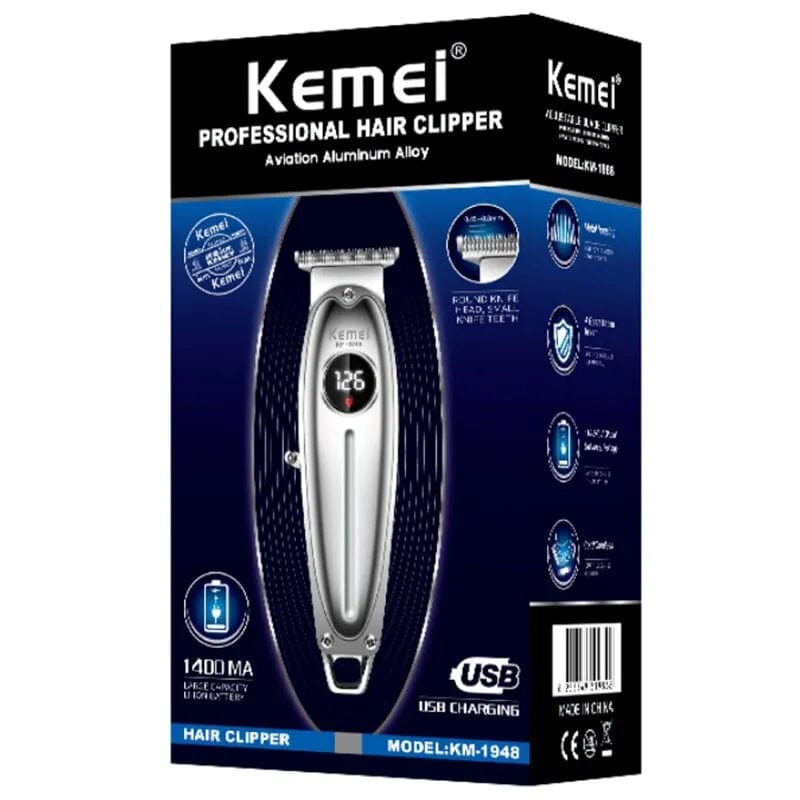 LCD Display Hair Clipper Powerful Full Metal Electric Beard Trimmer Haircut - Xpressa