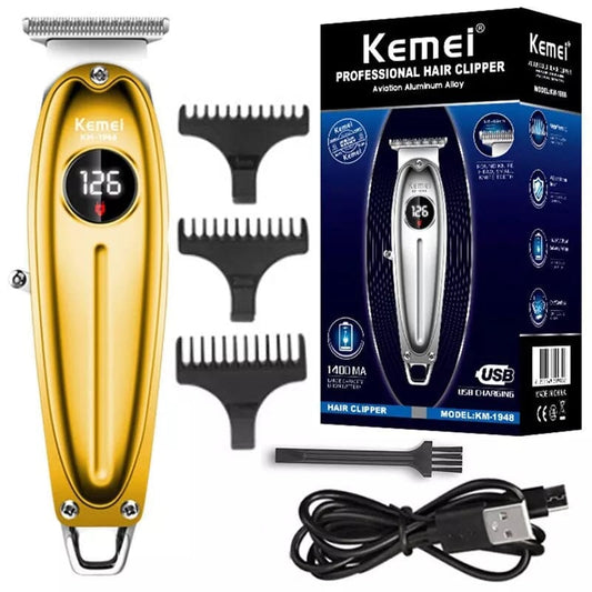 LCD Display Hair Clipper Powerful Full Metal Electric Beard Trimmer Haircut - Xpressa