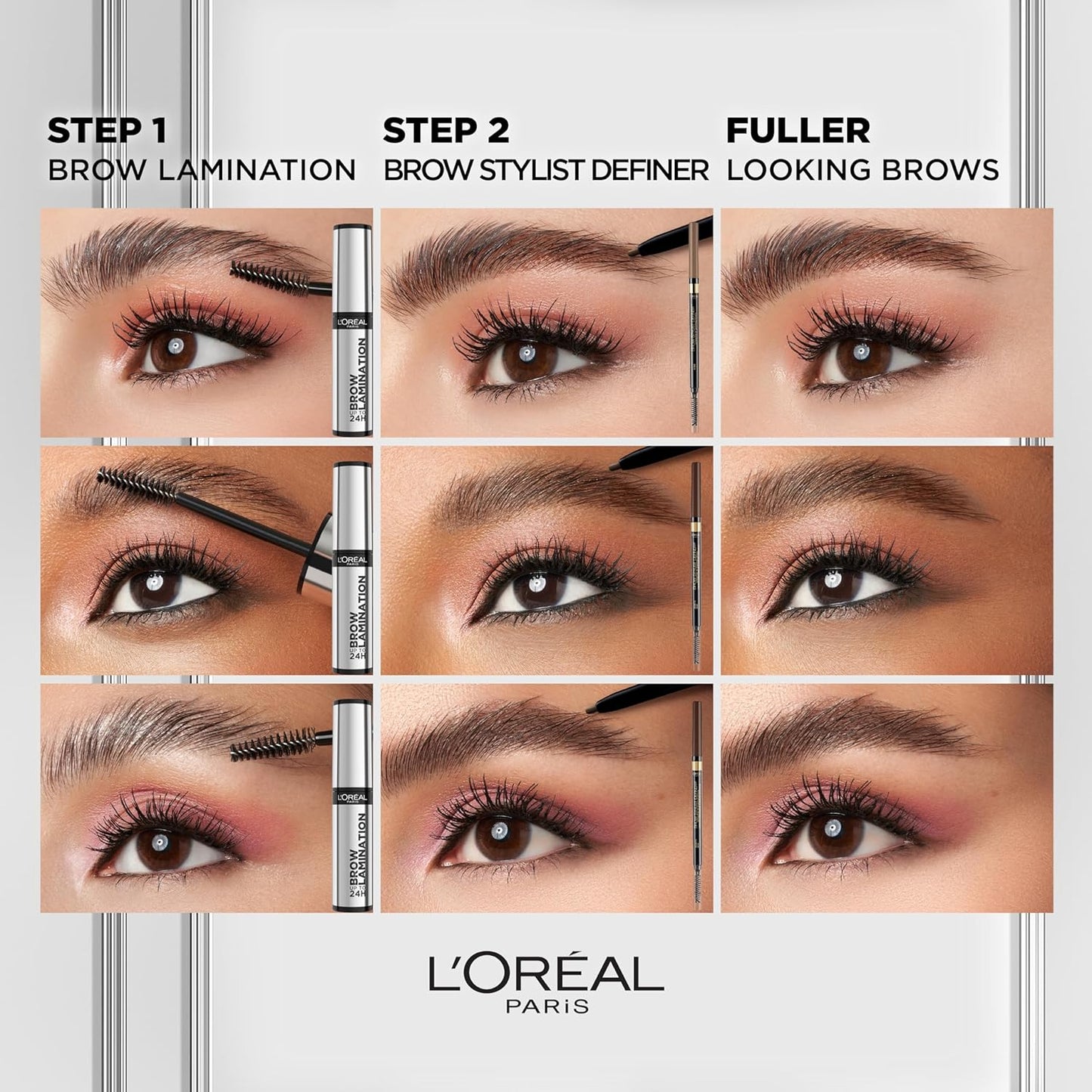 L'Oreal Paris Infallible Up To 24H Wear Brow Lamination, Water - Resistant Longwear Eyebrow Gel Make Up, Clear/Transparent, 0.16 Fl Oz - Xpressa