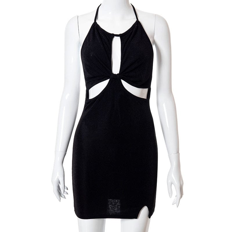Ruched Slim Elastic Bodycon Summer Sexy Casual Mini Dresses - Xpressa