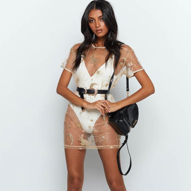 Streetwear Floral Women Dresses Elastic Bodycon Party For - Xpressa