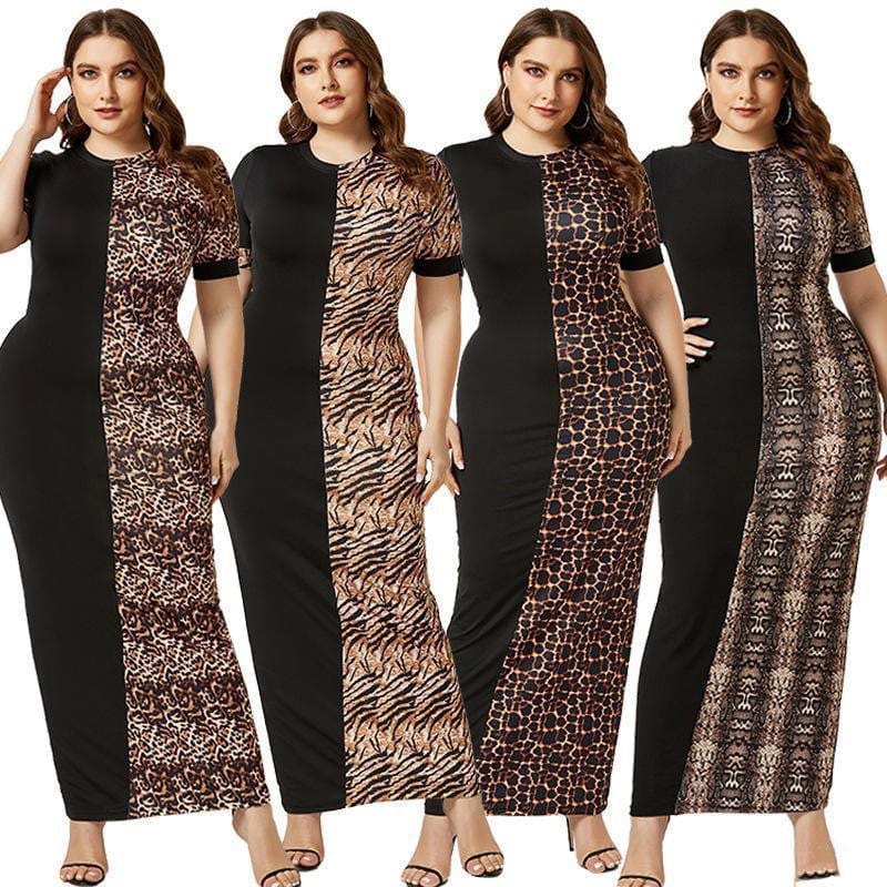 Summer fat women long dresses slim bodycon dress - Xpressa