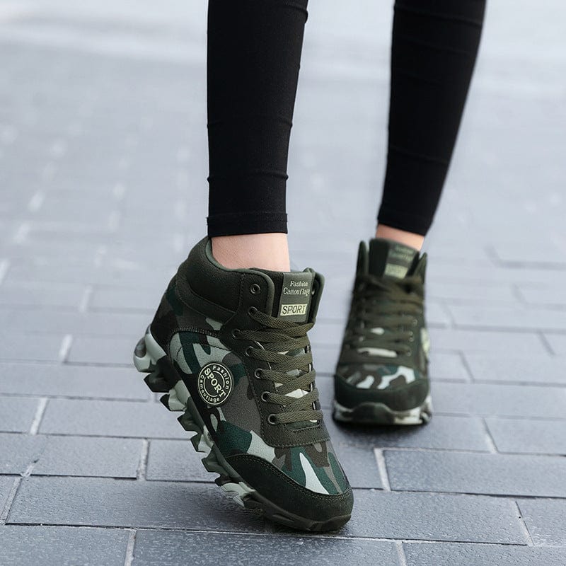 Women's Casual Camouflage Increased Sneakers - Xpressa